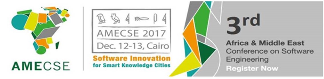 تم فتح باب التقديم لمؤتمر أفريقيا والشرق الأوسط لهندسة البرمجيات ( AMCSE2017) 