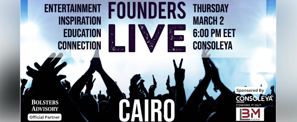 Founders Live is back for another Cairo event!