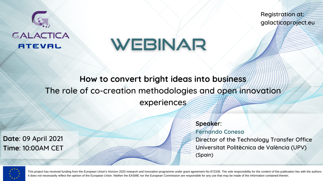 How to convert bright ideas into business. The role of co-creation methodologies and open innovation experiences.