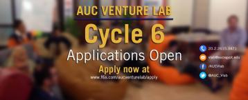 فتحت مسرعة نمو الجامعة الأمريكي AUC Venture Lab باب التقديم على دورتها السادسة