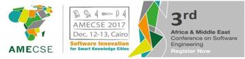 تم فتح باب التقديم لمؤتمر أفريقيا والشرق الأوسط لهندسة البرمجيات ( AMCSE2017) 