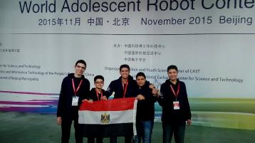 طلاب مصريون يحصلون على المركز الأول في مسابقة عالمية للروبوت في الصين