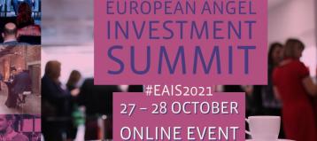 For startups: apply before 3rd October to participate in the European Angel Investment Summit 2021