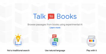 أداة التحدث للكتب من جوجل Talk To Books