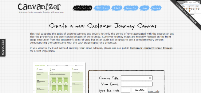 Customer Journey Canvas Customer Journey Canvas